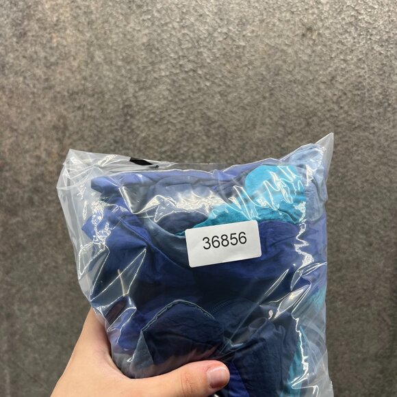 MacGregor Windbreaker Jacket Men Medium Blue Colorblock Nylon Retro 80s Track - Picture 9 of 11